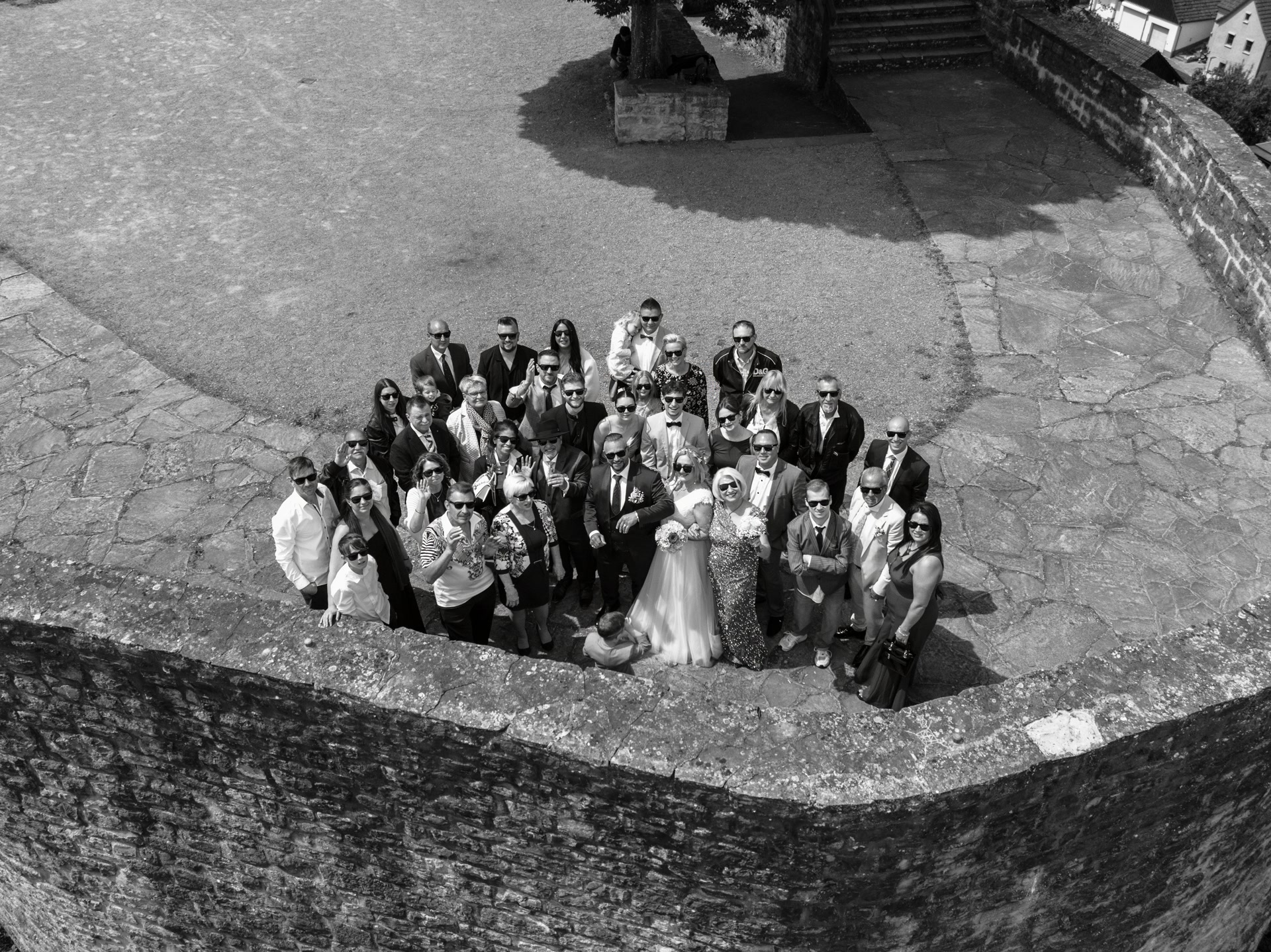 Drohnenaufnahme — Hochzeit